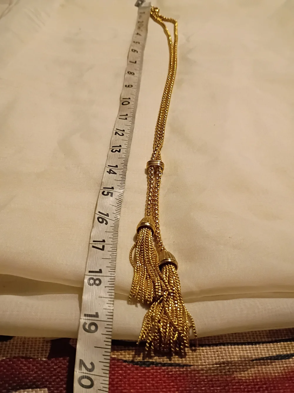 J Crew Gold Tassel Rope Chain Necklace - Women Jewelry